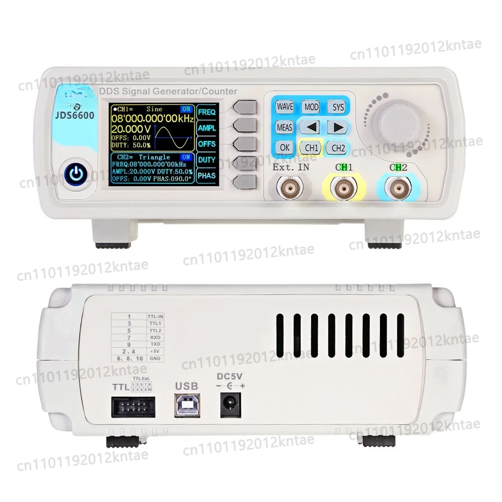 Dual Channel Arbitrary Waveform Function Generator 60Mhz - JDS6600 15/30/40/50/60MHz DDS Funktions-Signalgenerator Dual/2-Kanal Frequenzmesser